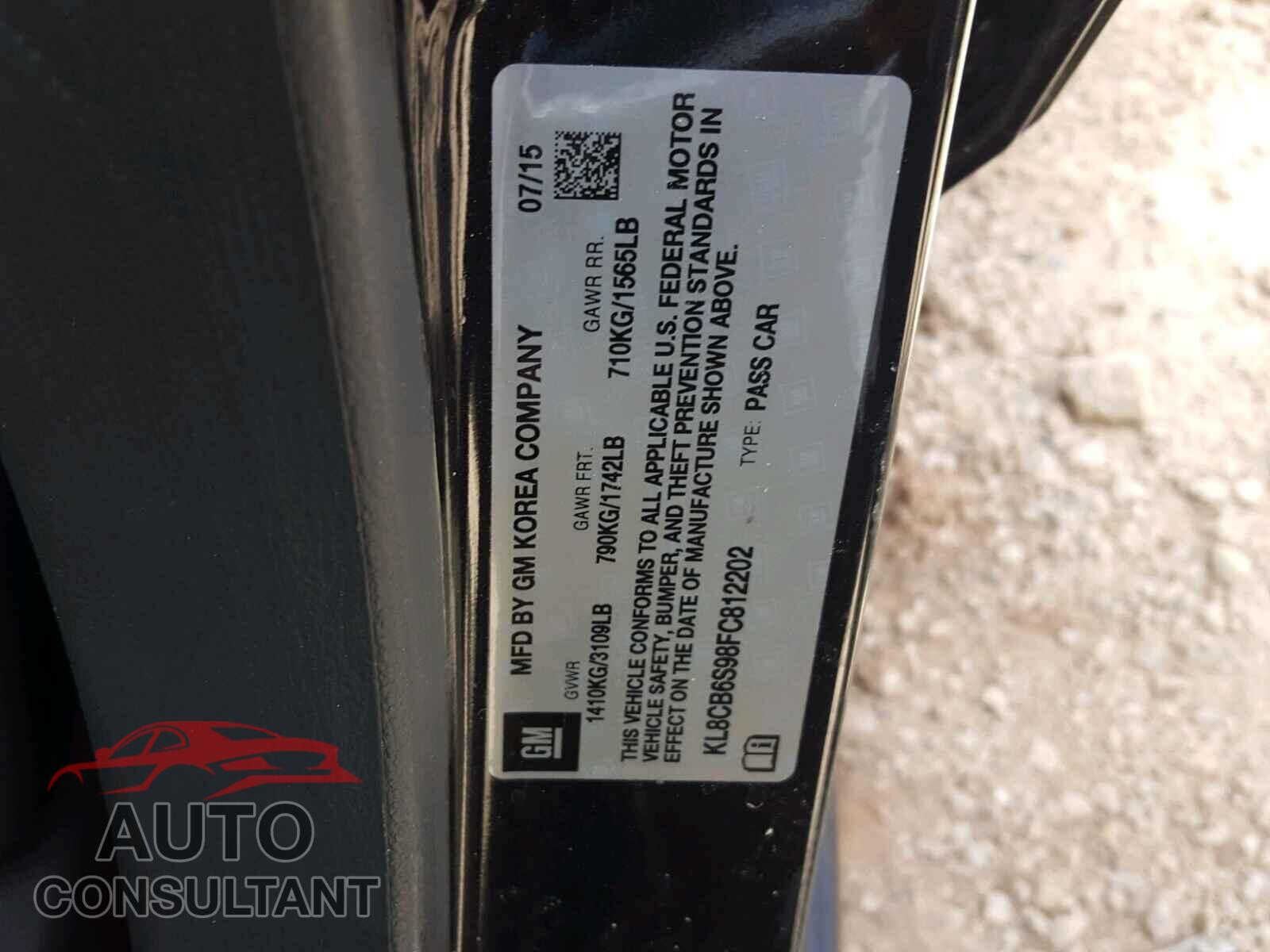 CHEVROLET SPARK 2015 - KL8CB6S98FC812202