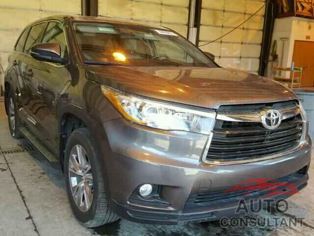 TOYOTA HIGHLANDER 2015 - 5TDZKRFH6FS051432