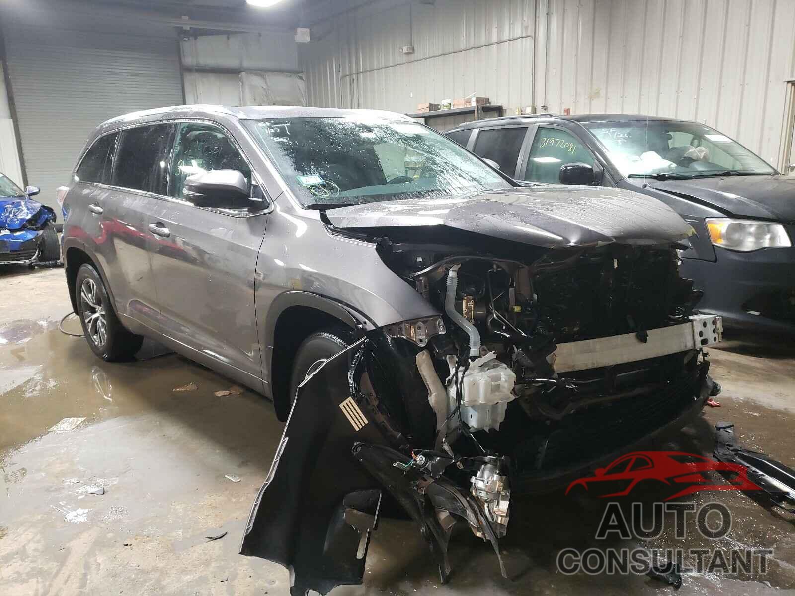 TOYOTA HIGHLANDER 2016 - 5TDJKRFH2GS504167