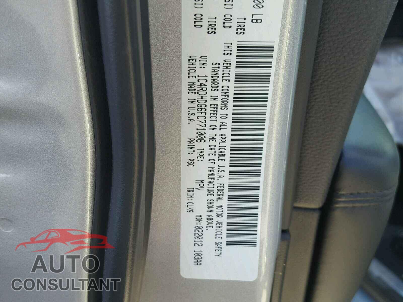 DODGE DURANGO LI 2015 - 1C4RDHDG6FC771006