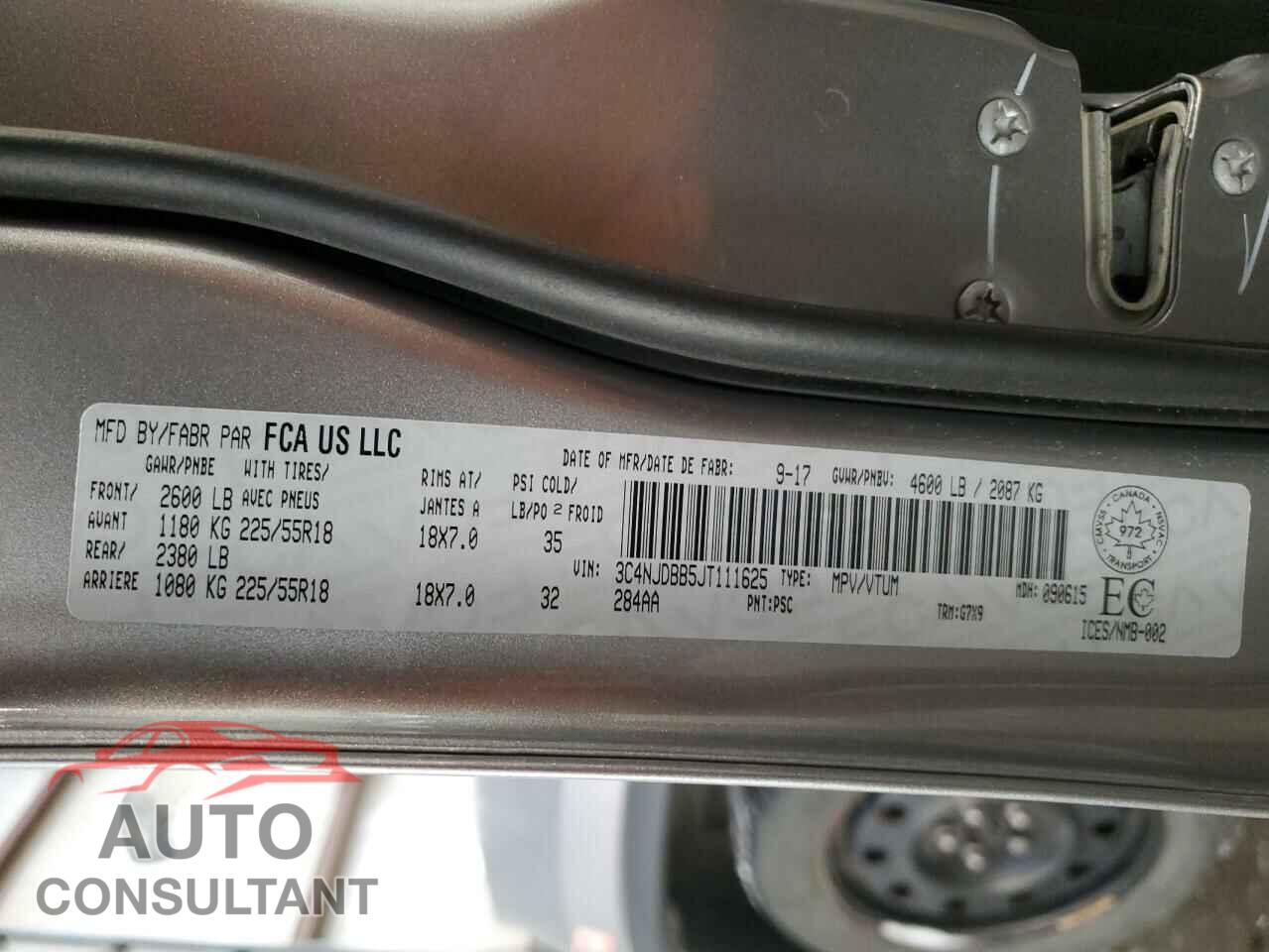 JEEP COMPASS 2018 - 3C4NJDBB5JT111625