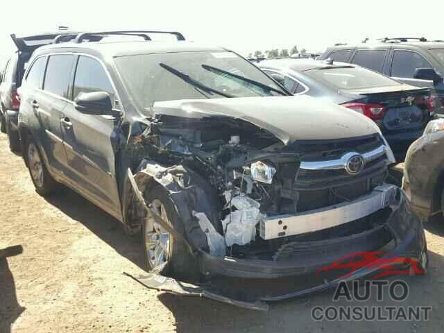 TOYOTA HIGHLANDER 2015 - 5TDDKRFH2FS117033