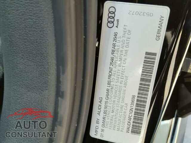 AUDI A6 2016 - WAUDFAFC1GN139698