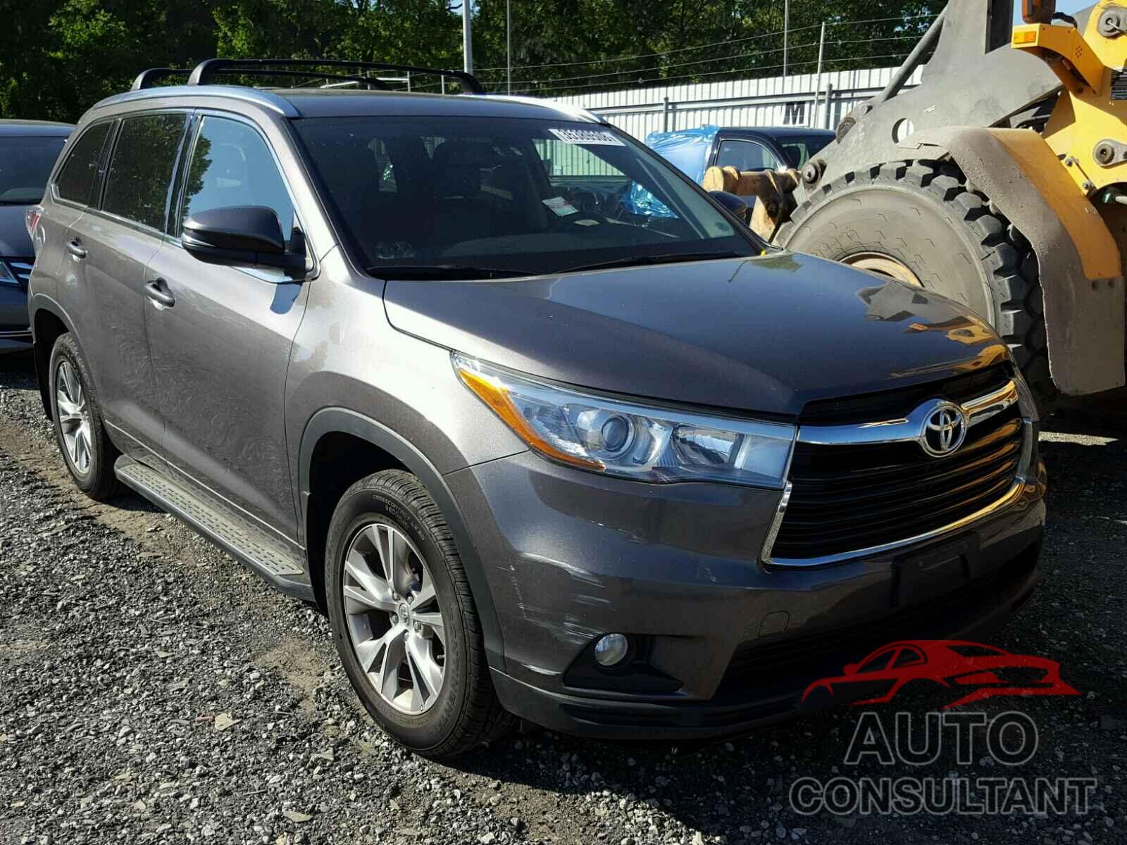 TOYOTA HIGHLANDER 2015 - 5TDJKRFH6FS134050