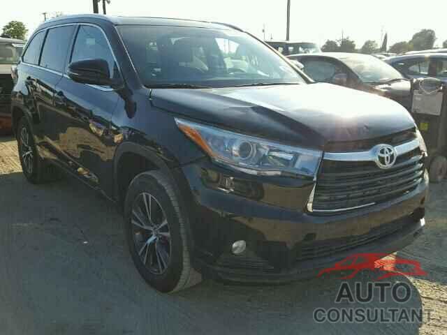 TOYOTA HIGHLANDER 2016 - 5TDKKRFH0GS141615