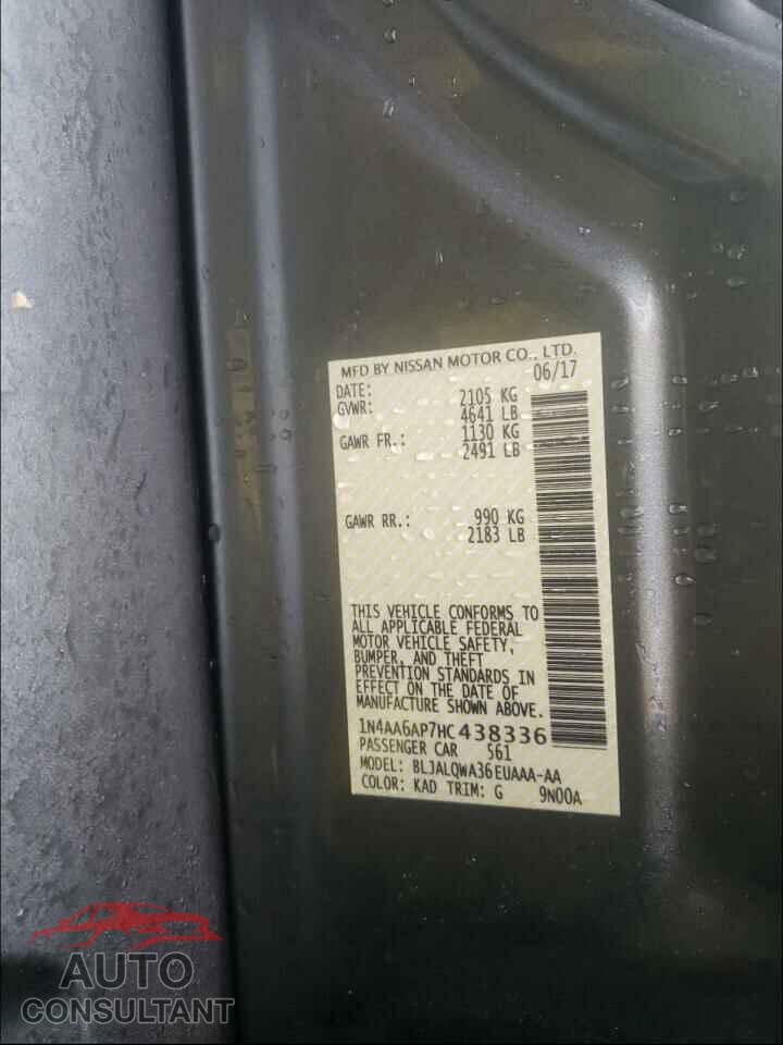NISSAN MAXIMA 2017 - 1N4AA6AP7HC438336