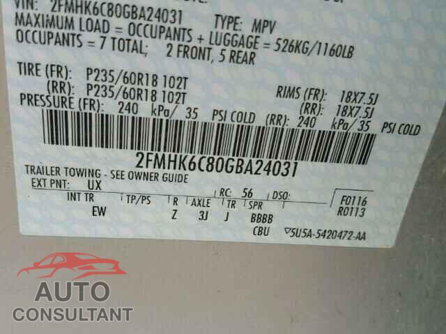 FORD FLEX 2016 - 2FMHK6C80GBA24031
