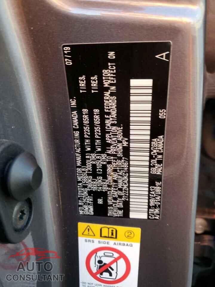 LEXUS RX350 2019 - 2T2ZZMCA0KC148677