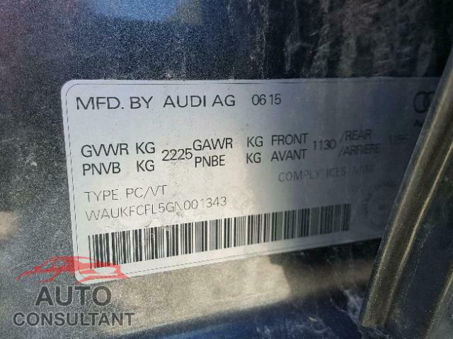 AUDI A4 2016 - WAUKFCFL5GN001343