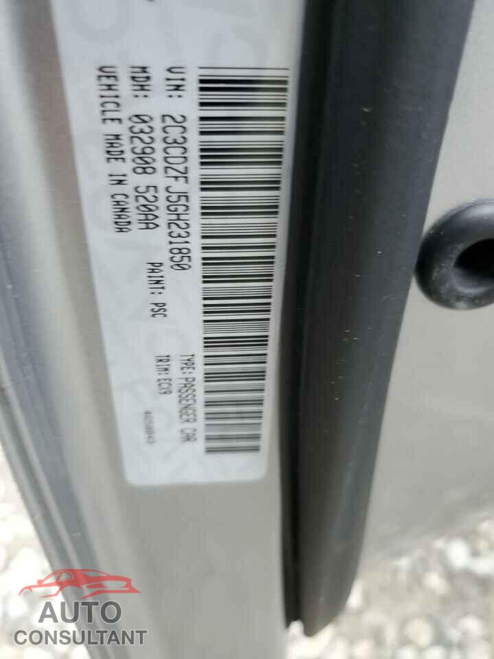 DODGE CHALLENGER 2016 - 2C3CDZFJ5GH231850