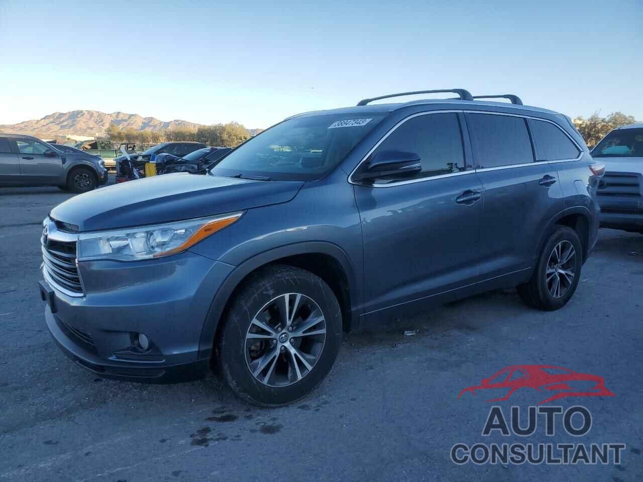 TOYOTA HIGHLANDER 2016 - 5TDKKRFH1GS500289