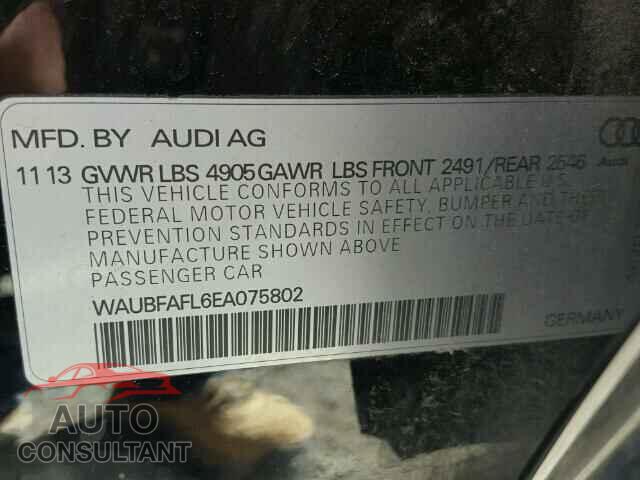 AUDI A4 2014 - WAUBFAFL6EA075802