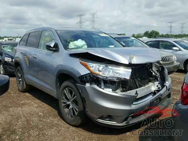 TOYOTA HIGHLANDER 2016 - 5TDKKRFH5GS128052