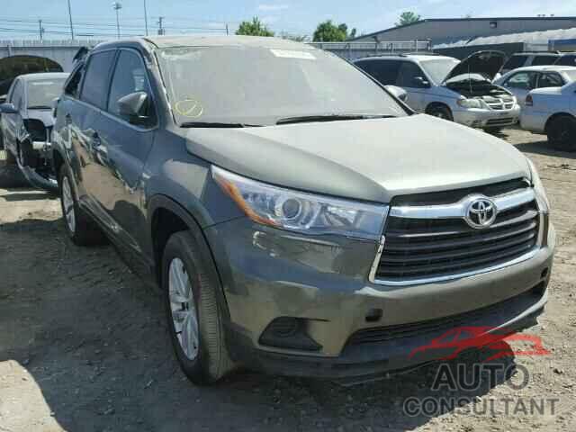 TOYOTA HIGHLANDER 2015 - 5TDZARFH3FS010355