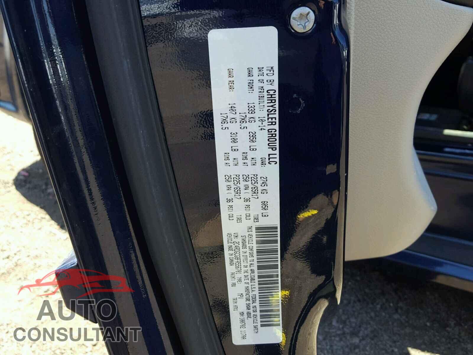 DODGE CARAVAN 2015 - 2C4RDGCG8FR556701