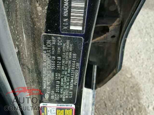KIA RIO 2015 - KNADM4A32F6464108