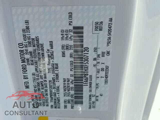 FORD MUSTANG 2015 - 1FA6P8THXF5307120
