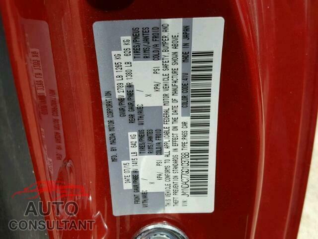 MAZDA MIATA 2016 - JM1NDAC77G0103788