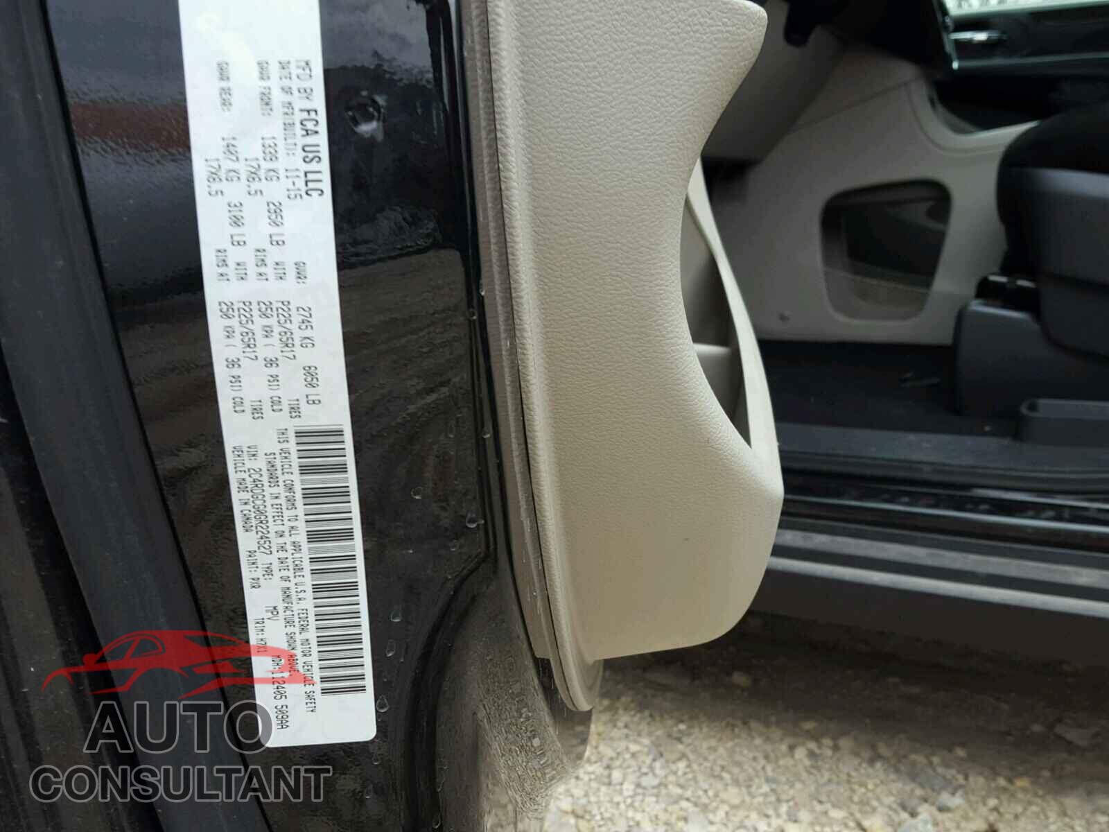 DODGE CARAVAN 2016 - 2C4RDGCG0GR224527
