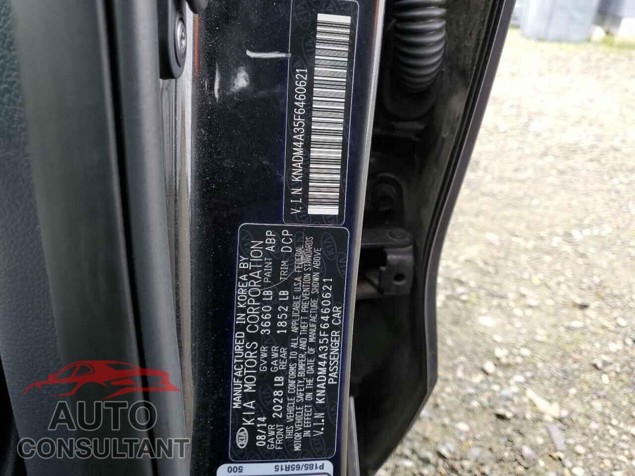 KIA RIO 2015 - KNADM4A35F6460621