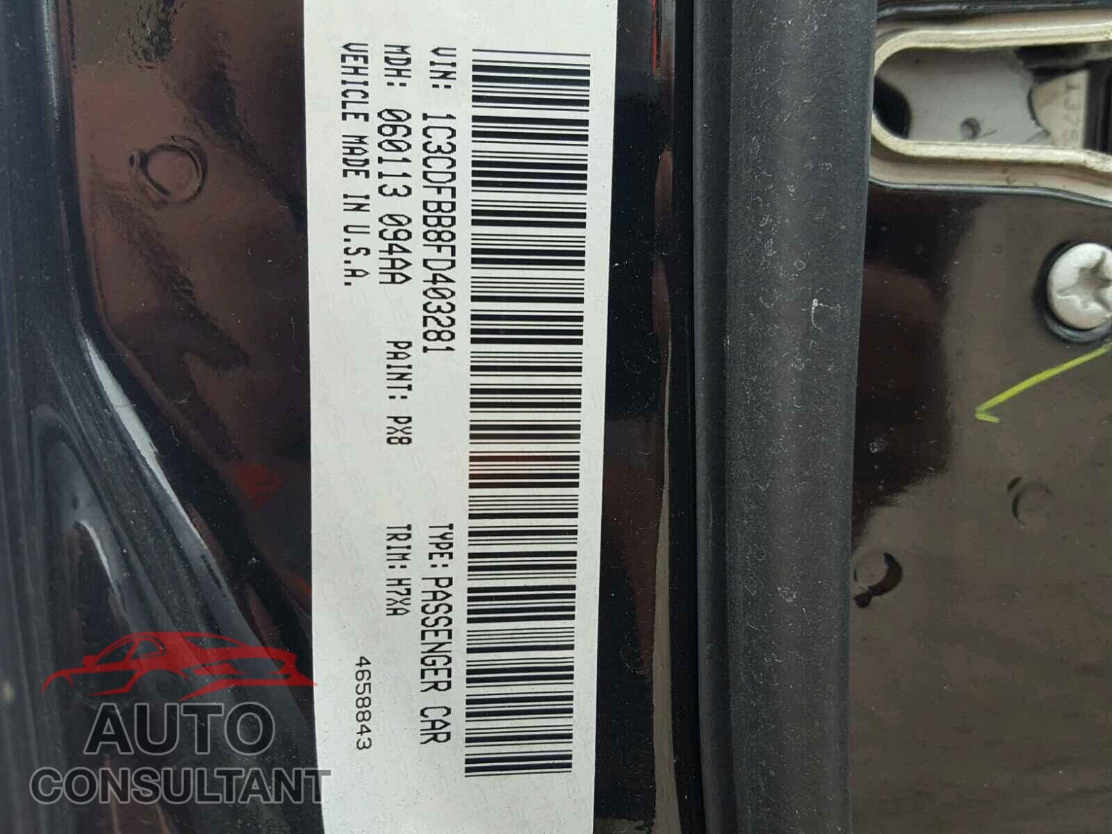 DODGE DART 2015 - 1C3CDFBB8FD403281