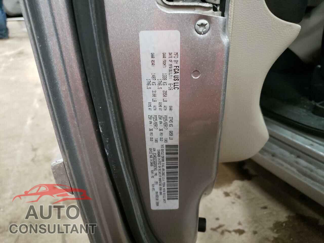 DODGE CARAVAN 2016 - 2C4RDGCG6GR367451