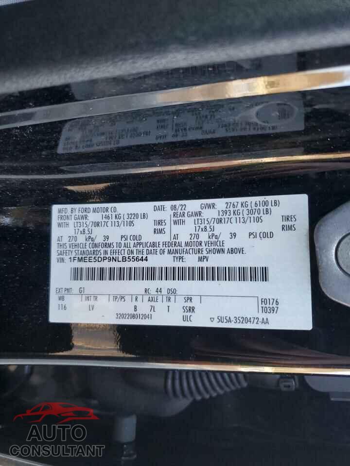 FORD BRONCO 2022 - 1FMEE5DP9NLB55644