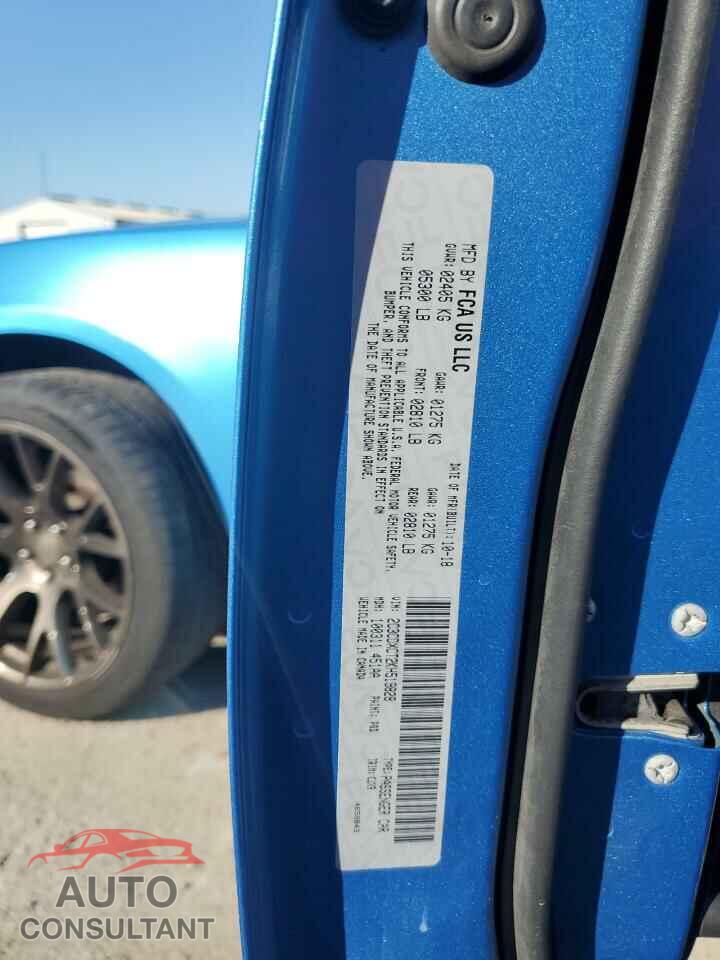 DODGE CHARGER 2019 - 2C3CDXCT2KH519828