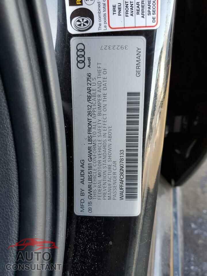 AUDI A6 2016 - WAUFFAFC8GN078133