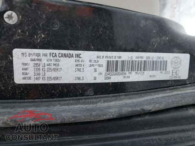 DODGE CARAVAN 2016 - 2C4RDGDG0GR248504