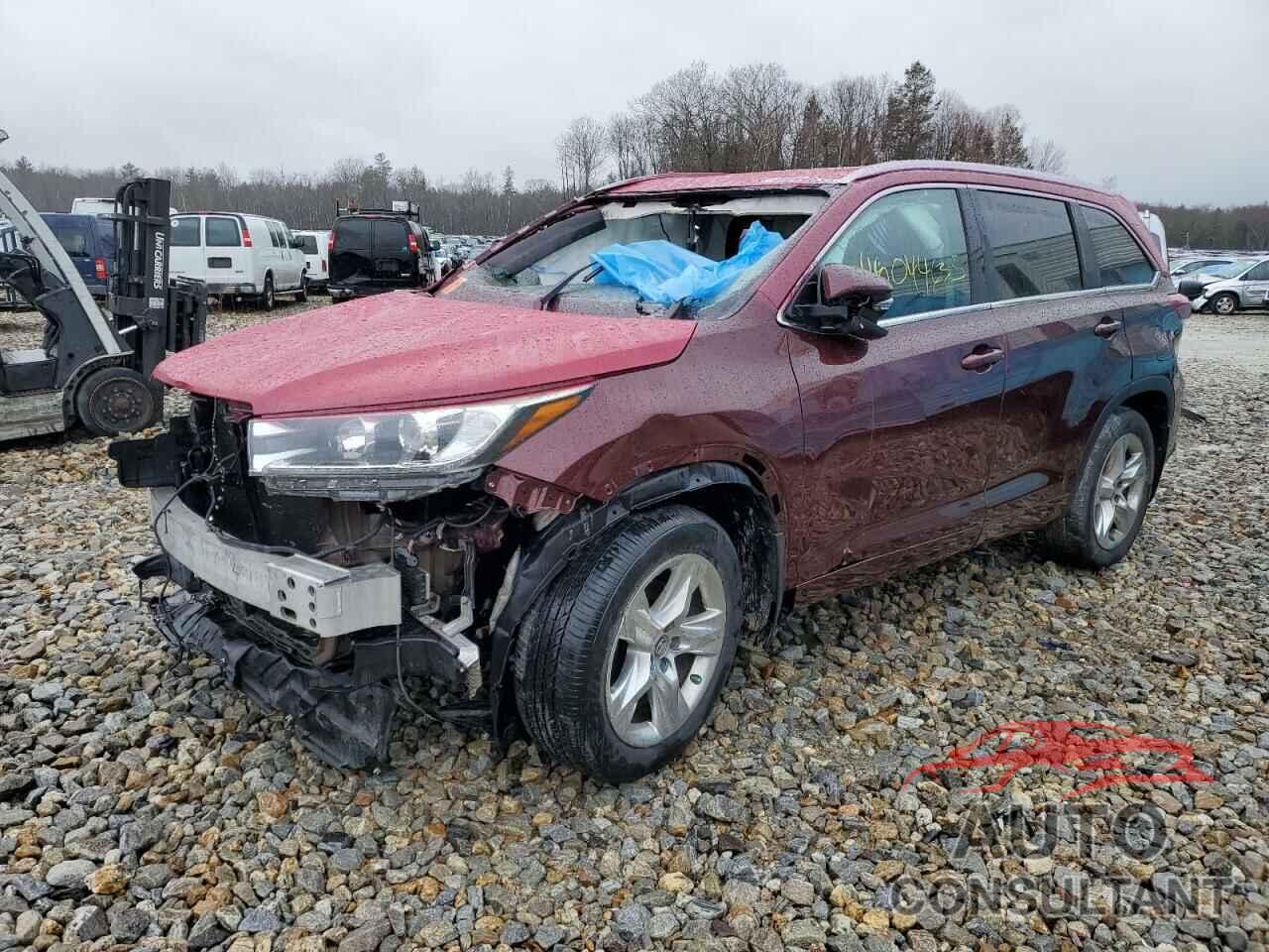 TOYOTA HIGHLANDER 2017 - 5TDDZRFHXHS471879
