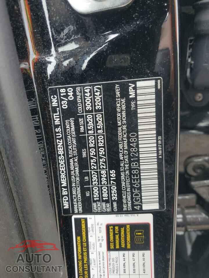 MERCEDES-BENZ GLS-CLASS 2018 - 4JGDF6EE8JB128480