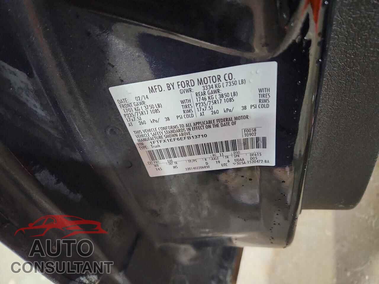 FORD F150 2014 - 1FTFX1EF6EFB13710