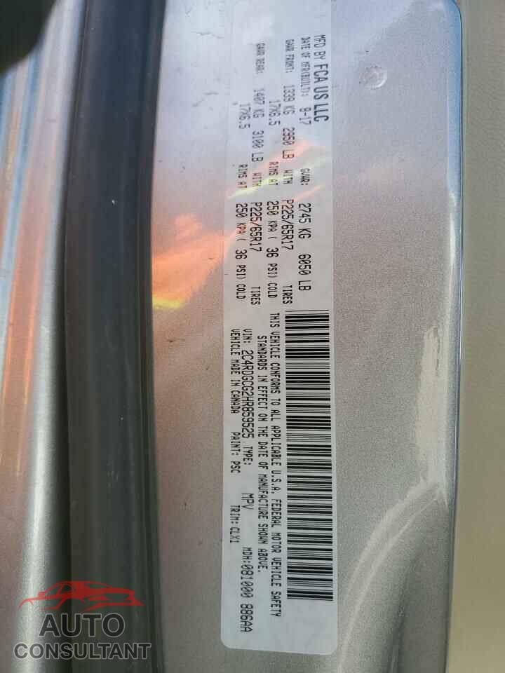 DODGE CARAVAN 2017 - 2C4RDGCG2HR859525