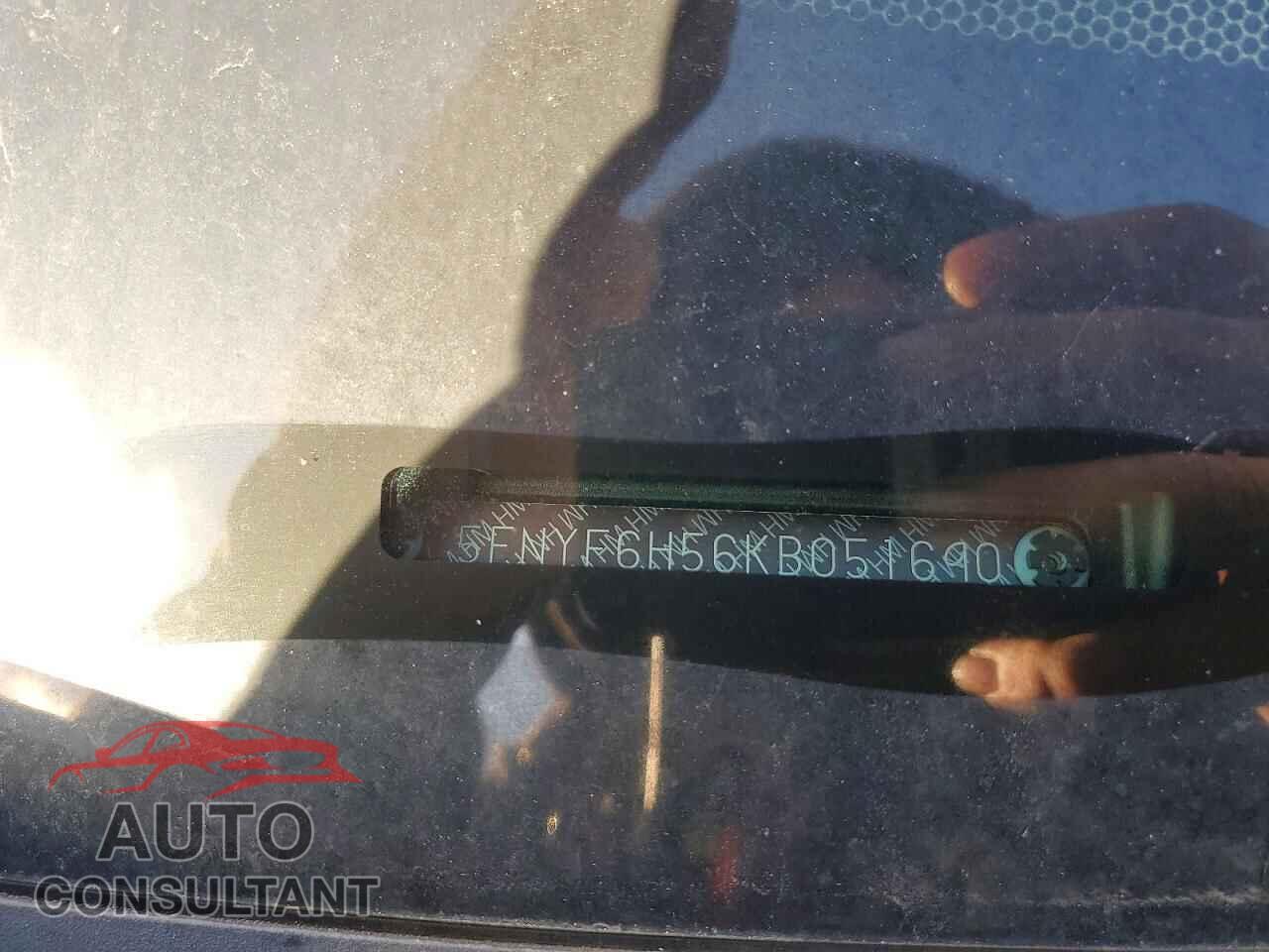 HONDA PILOT 2019 - 5FNYF6H56KB051690