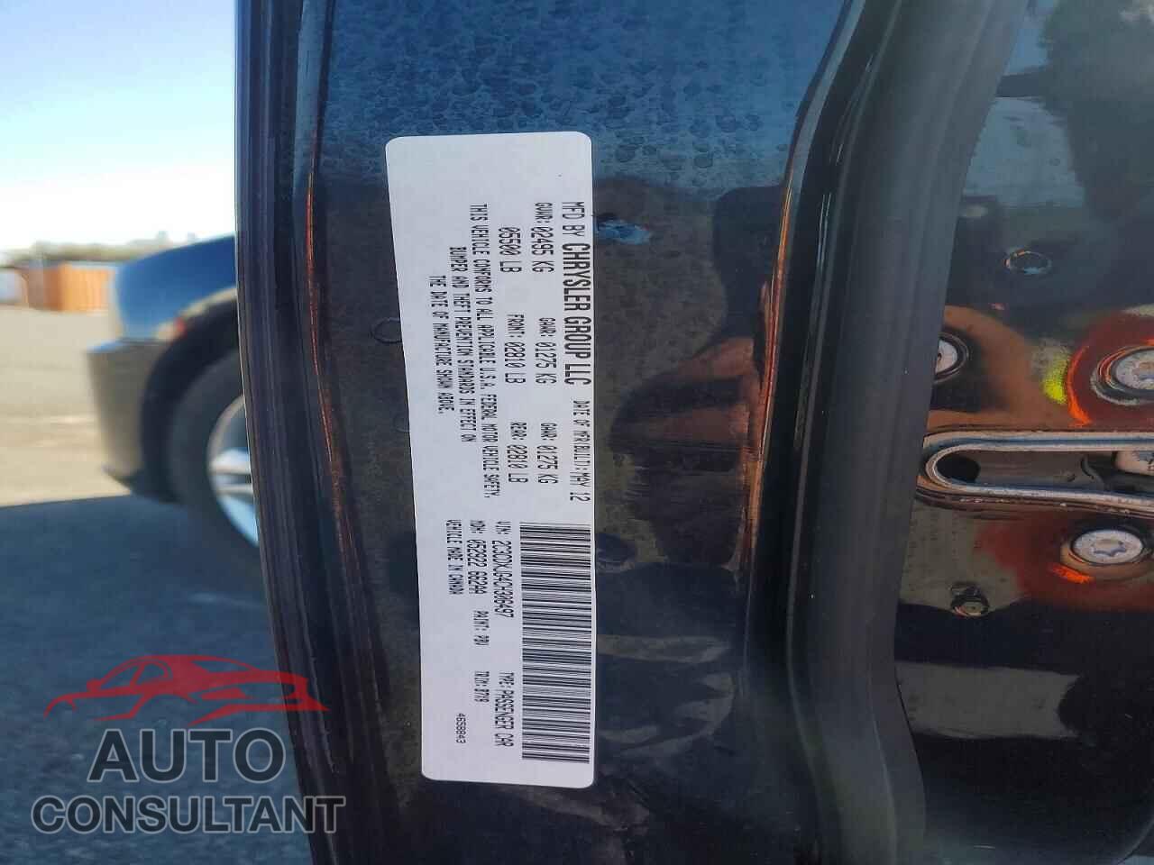 DODGE CHARGER 2012 - 2C3CDXJG4CH306497