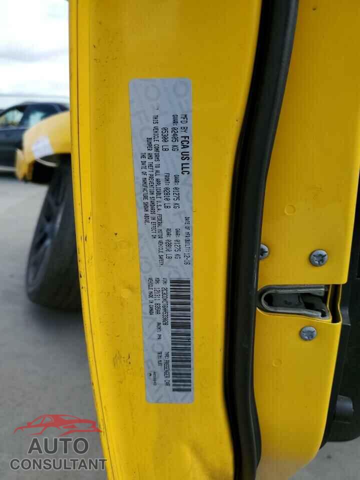 DODGE CHARGER 2017 - 2C3CDXCT6HH533028
