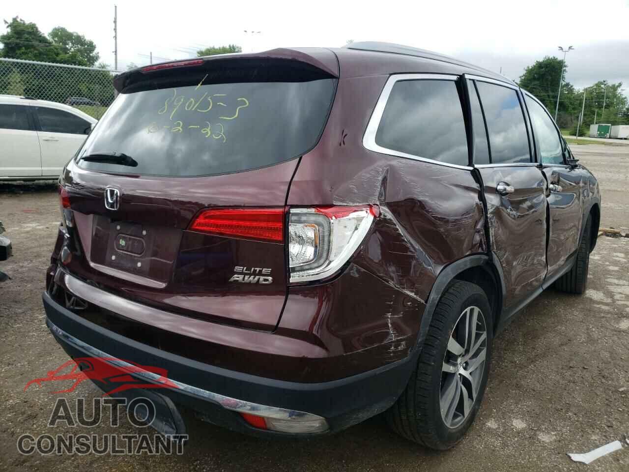 HONDA PILOT 2017 - 5FNYF6H02HB006937