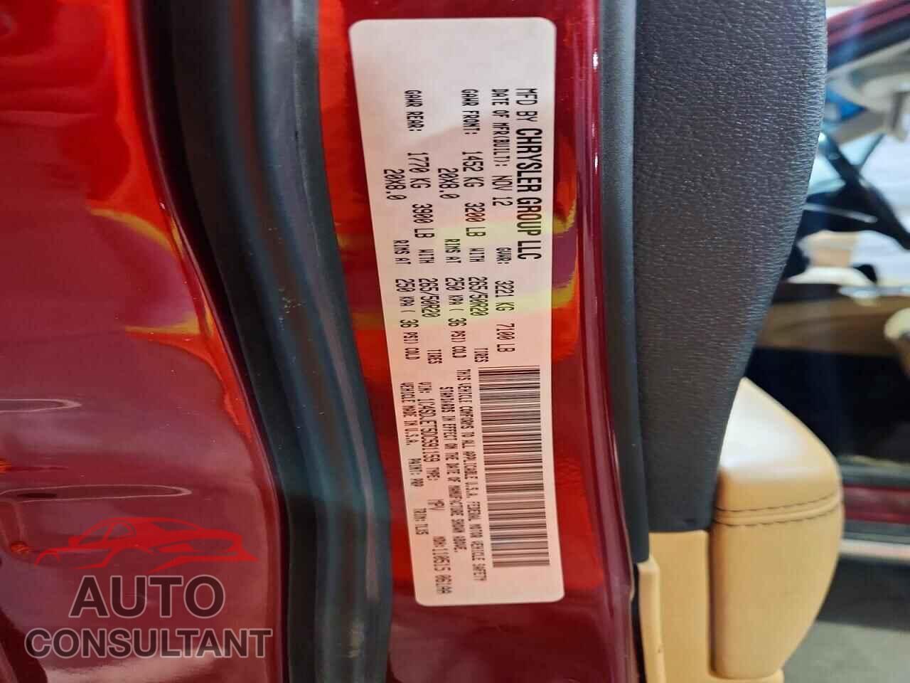 DODGE DURANGO 2013 - 1C4SDJET5DC591159