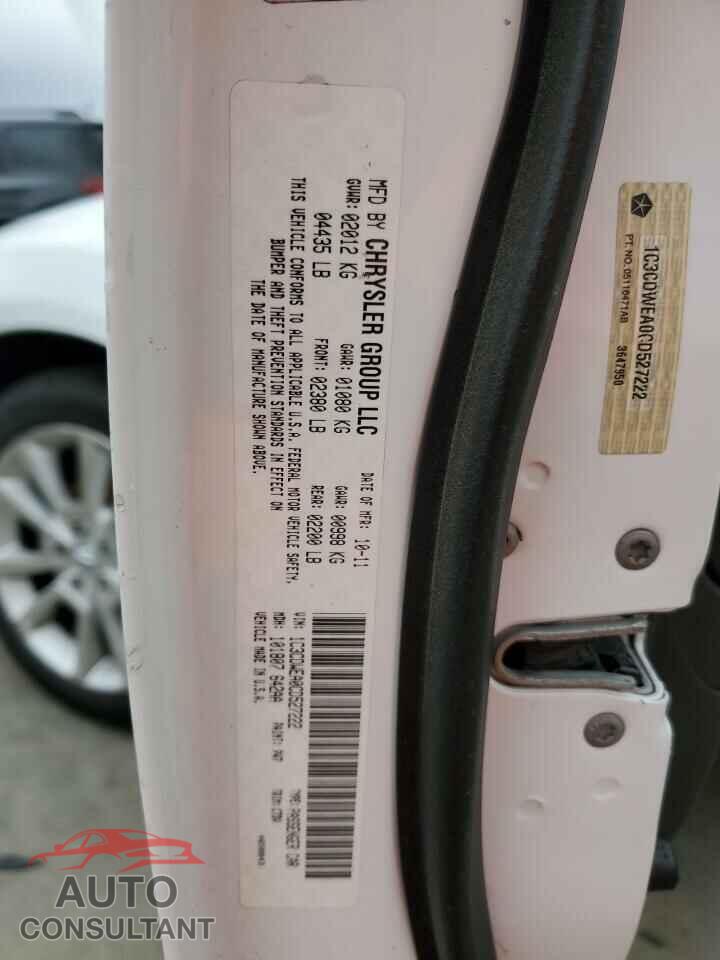 DODGE CALIBER 2012 - 1C3CDWEA0CD527222