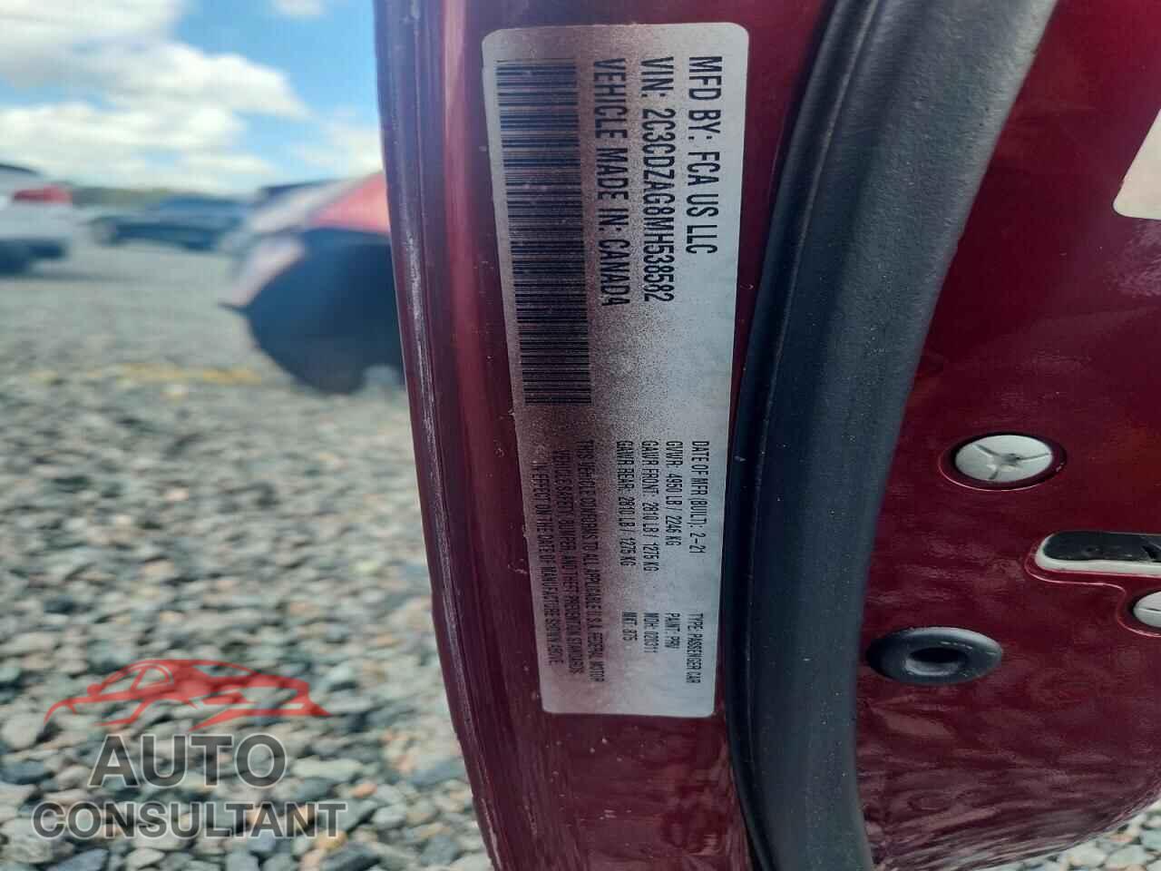DODGE CHALLENGER 2021 - 2C3CDZAG8MH538582