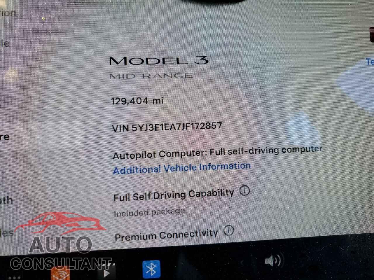 TESLA MODEL 3 2018 - 5YJ3E1EA7JF172857