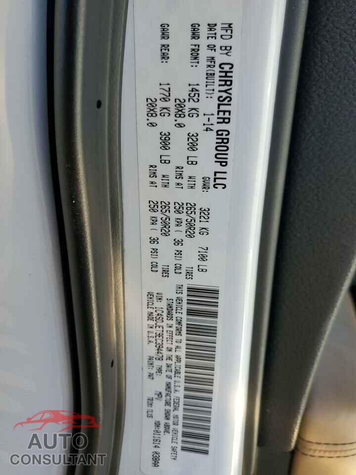 DODGE DURANGO 2014 - 1C4SDJET9EC394478