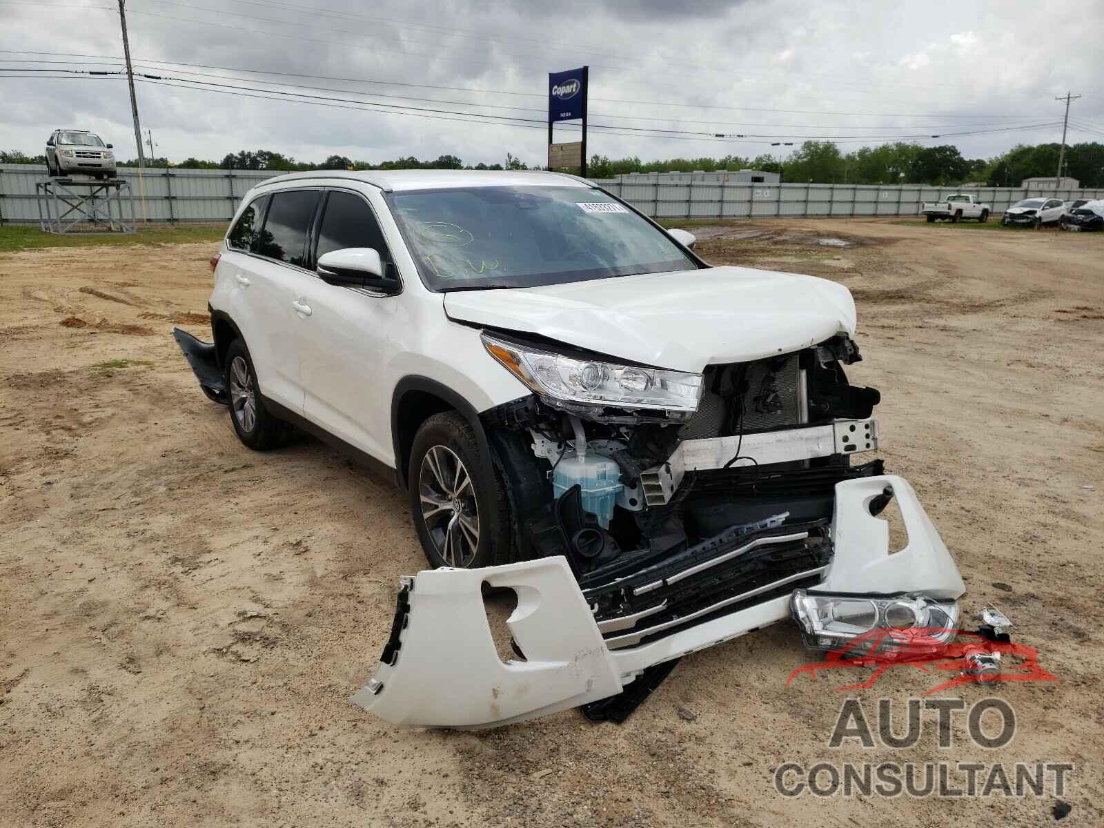 TOYOTA HIGHLANDER 2019 - 5TDZARFH1KS058141