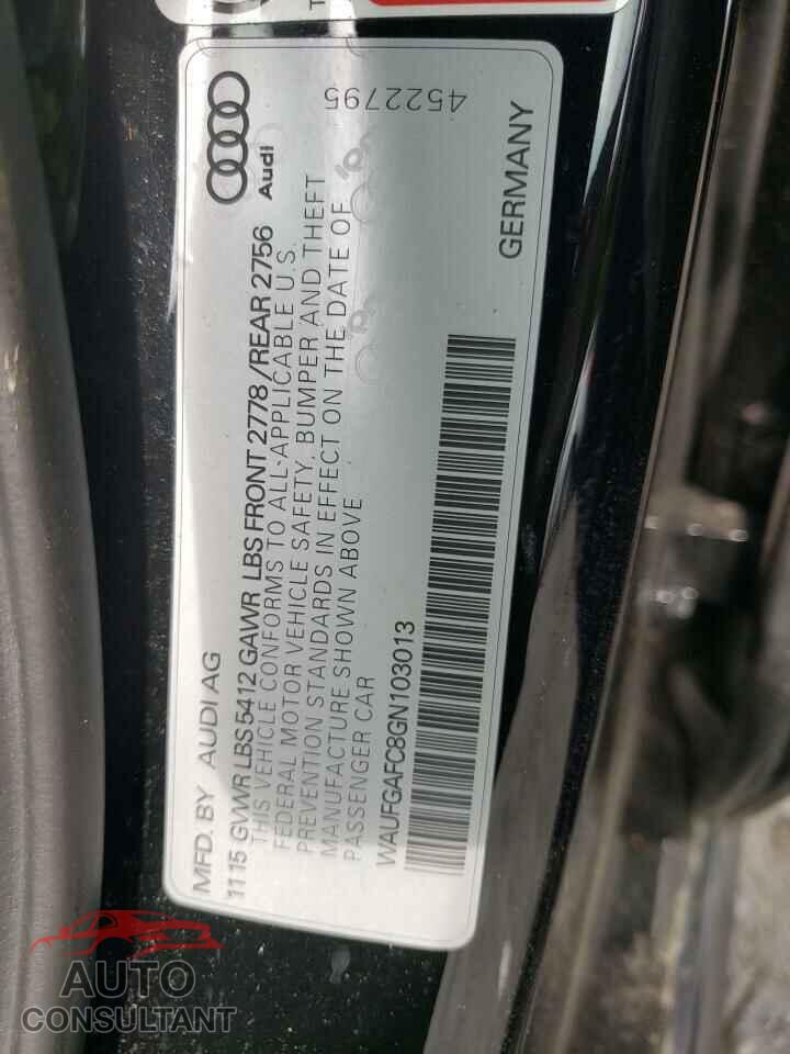 AUDI A6 2016 - WAUFGAFC8GN103013