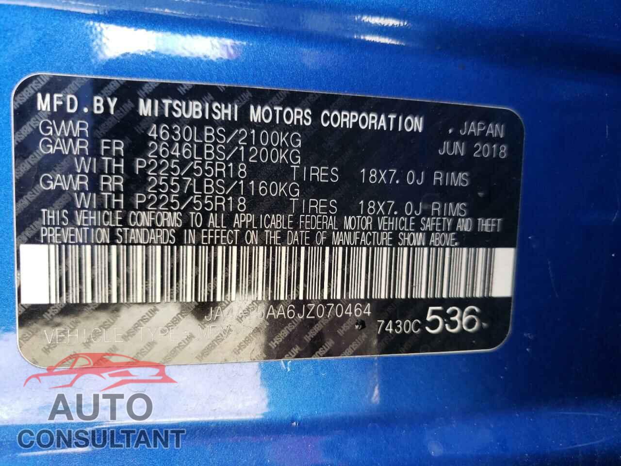 MITSUBISHI ECLIPSE 2018 - JA4AT5AA6JZ070464