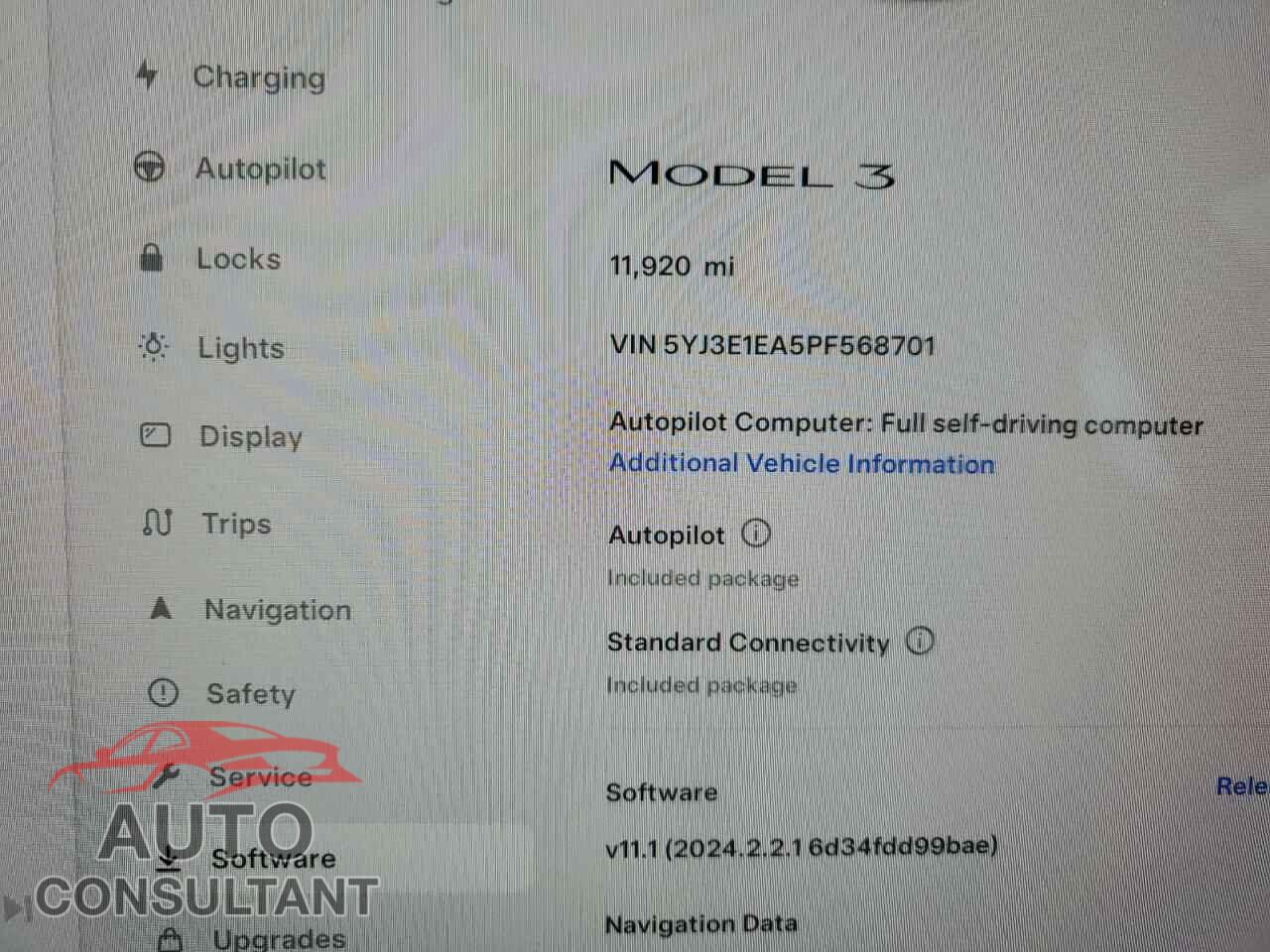 TESLA MODEL 3 2023 - 5YJ3E1EA5PF568701