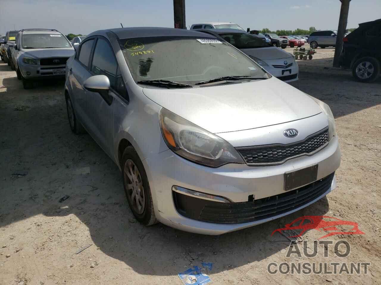 KIA RIO 2016 - KNADM4A30G6549871
