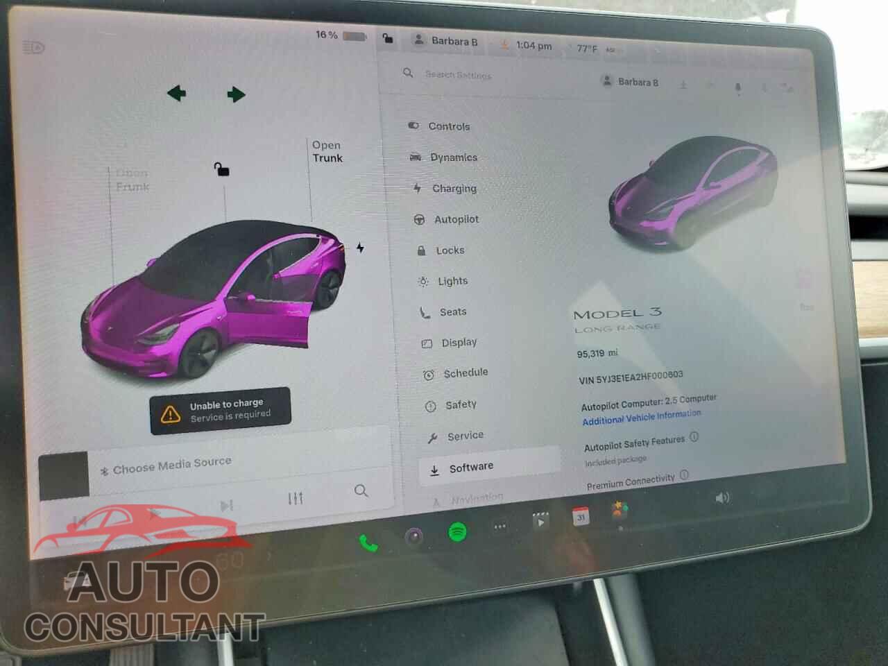 TESLA MODEL 3 2017 - 5YJ3E1EA2HF000603