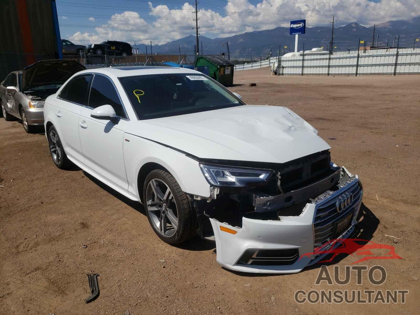 AUDI A4 2018 - WAUENAF41JA137156